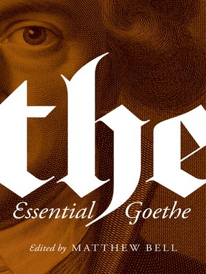 cover image of The Essential Goethe